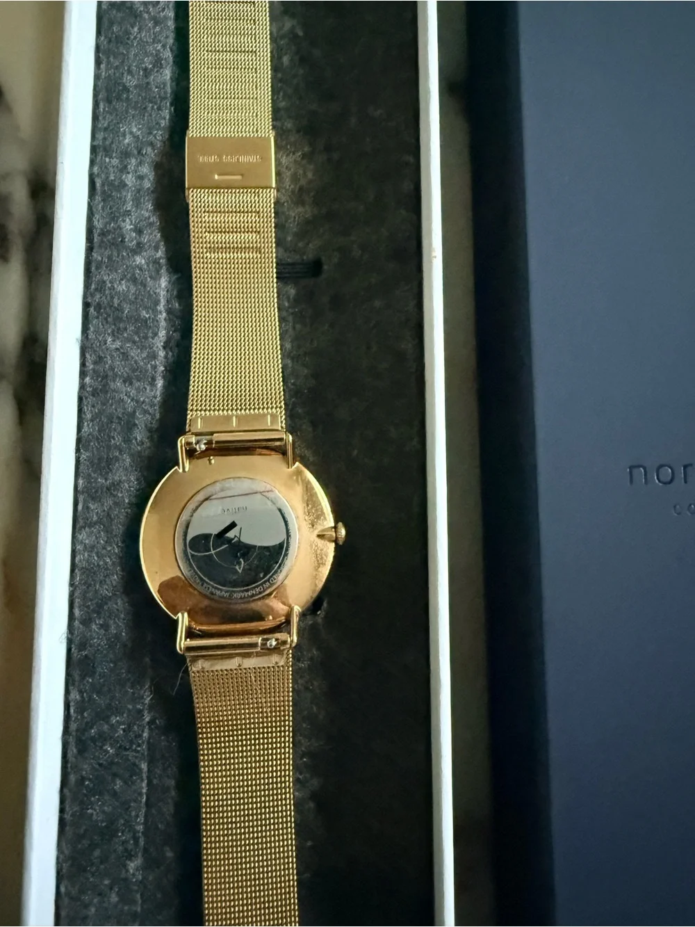 Nordgreen Gold Mesh Women's Watch - White Dial